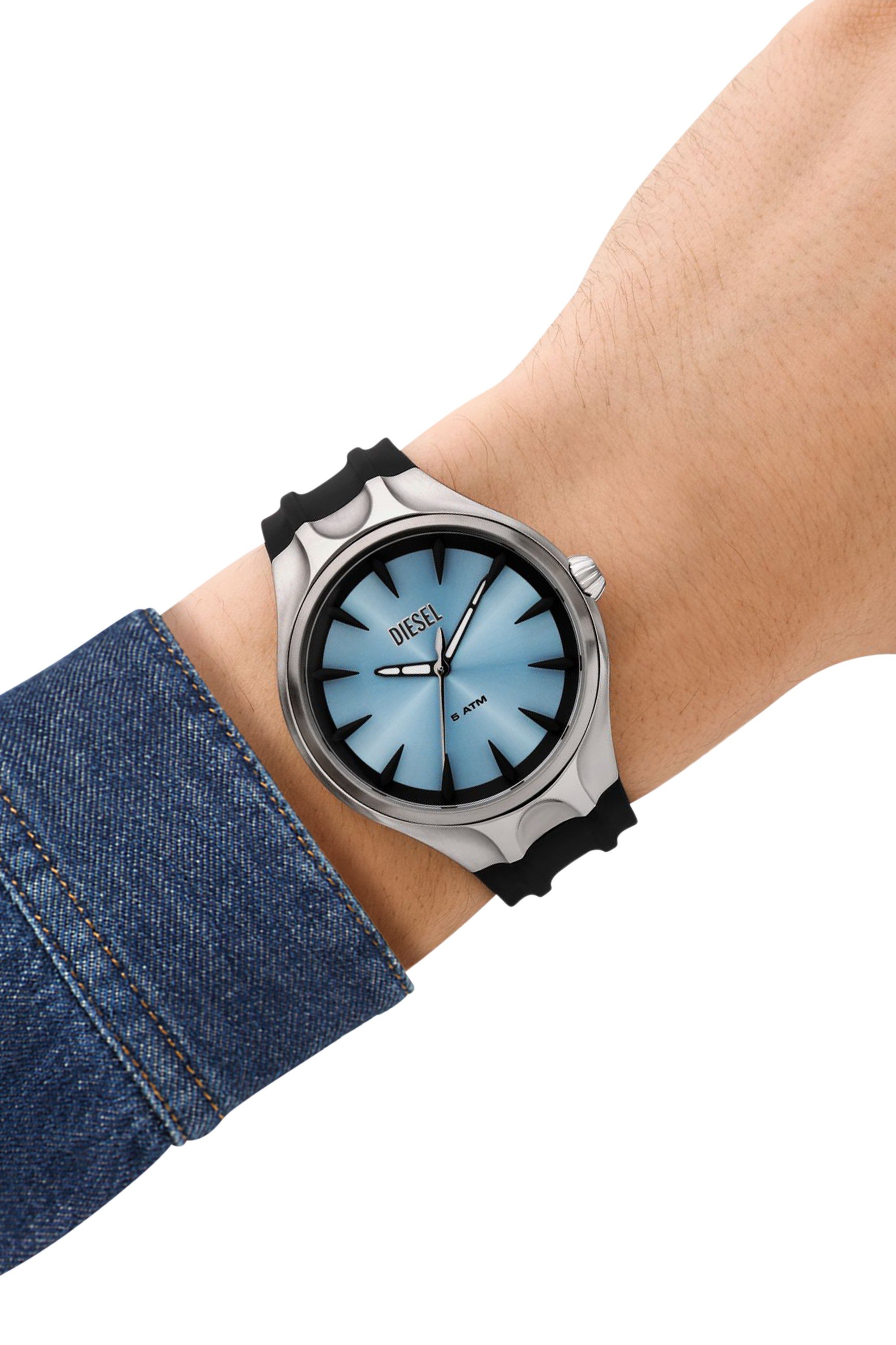 Black Streamline Silicone Watch