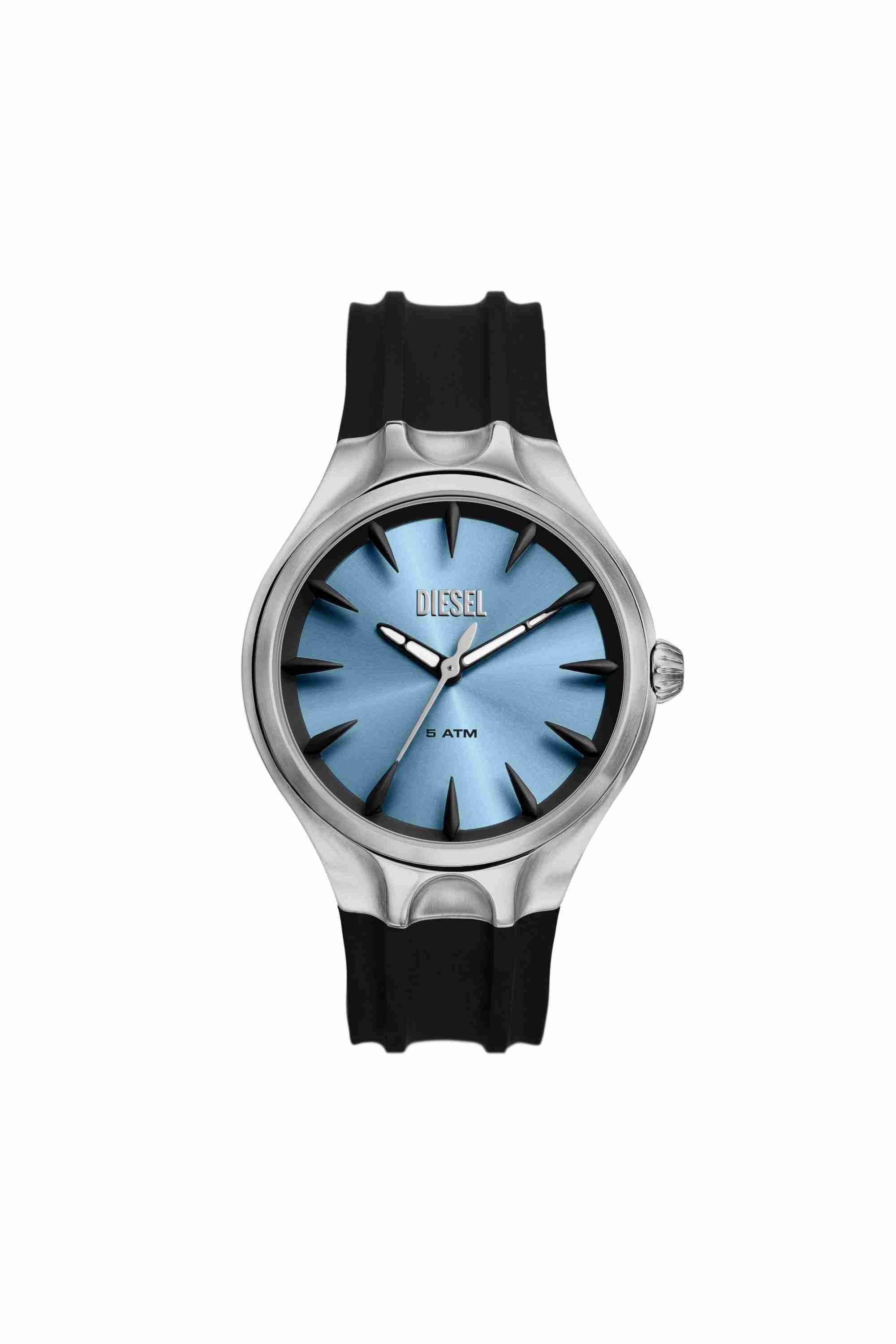 Black Streamline Silicone Watch