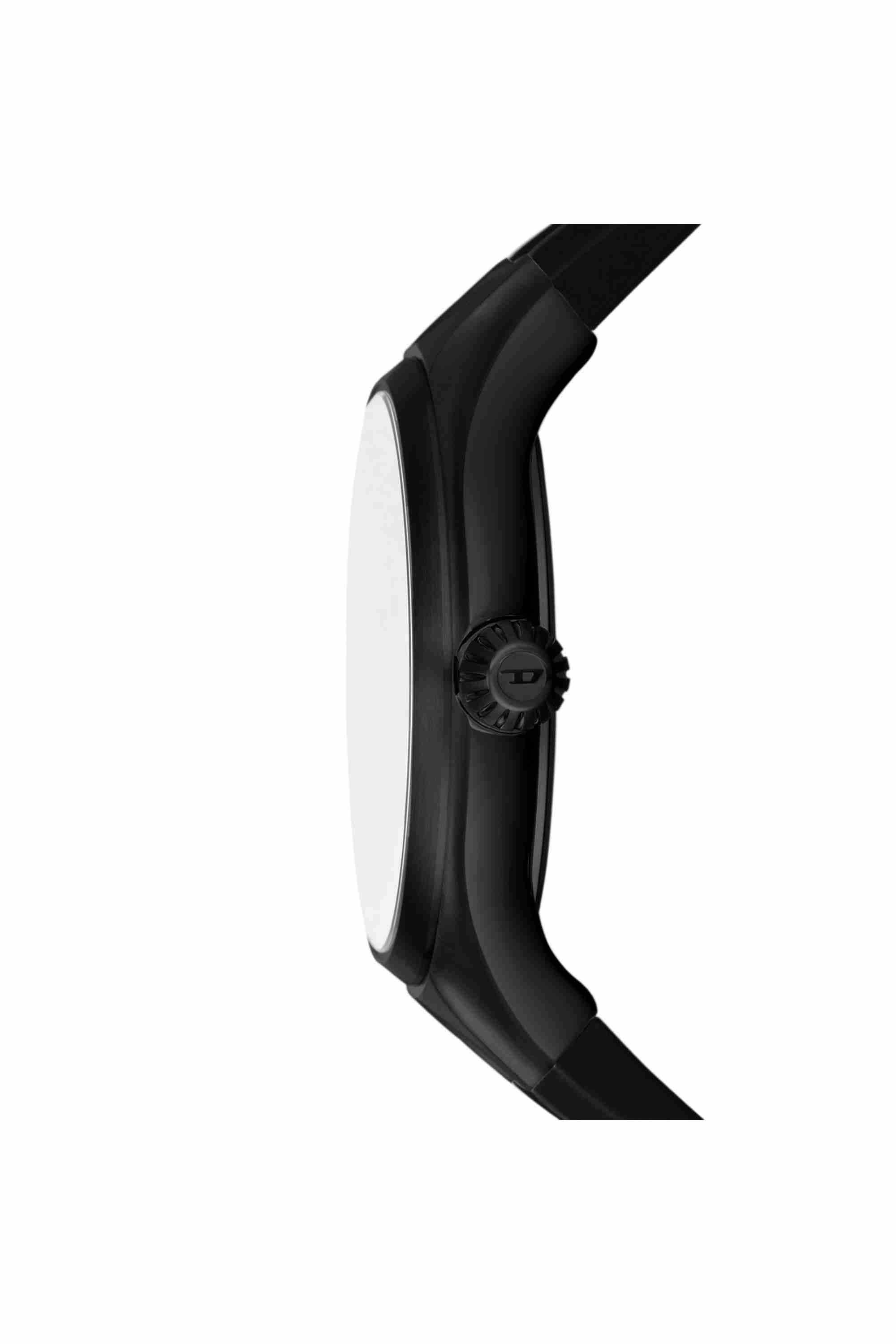 Black Streamline Silicone Watch
