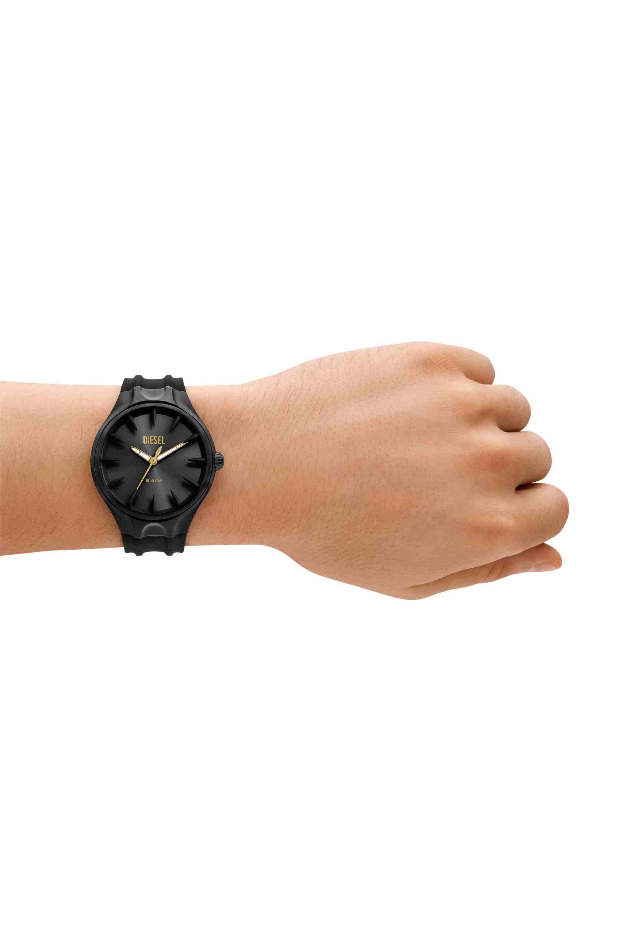Black Streamline Silicone Watch