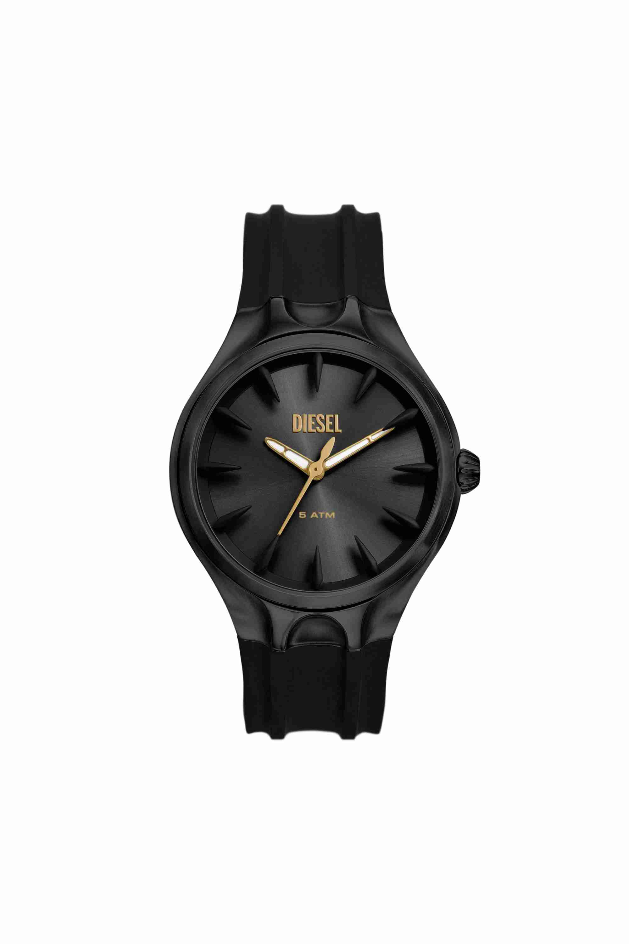 Black Streamline Silicone Watch