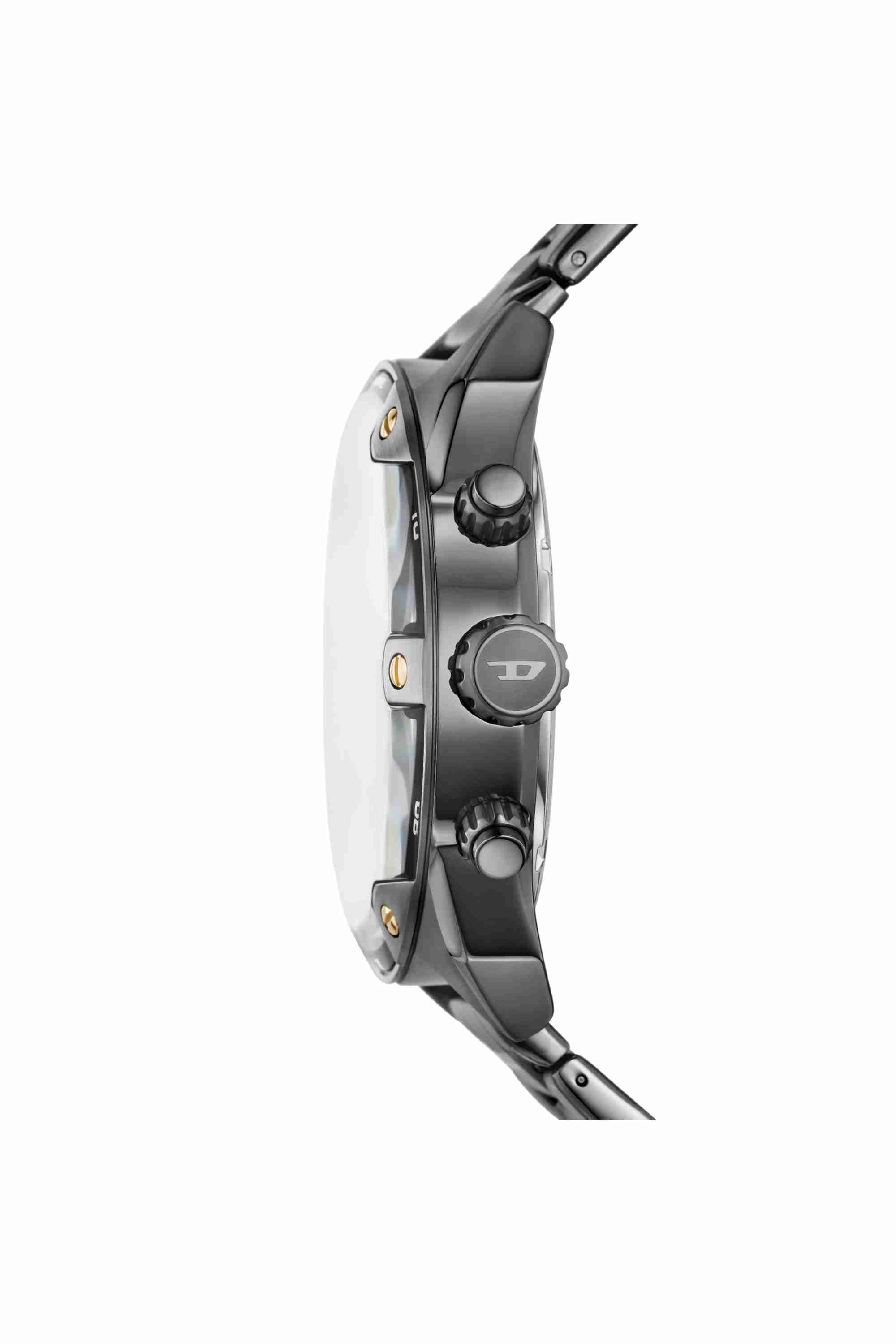 Grey Spiked Two-Tone Stainless Steel Watch