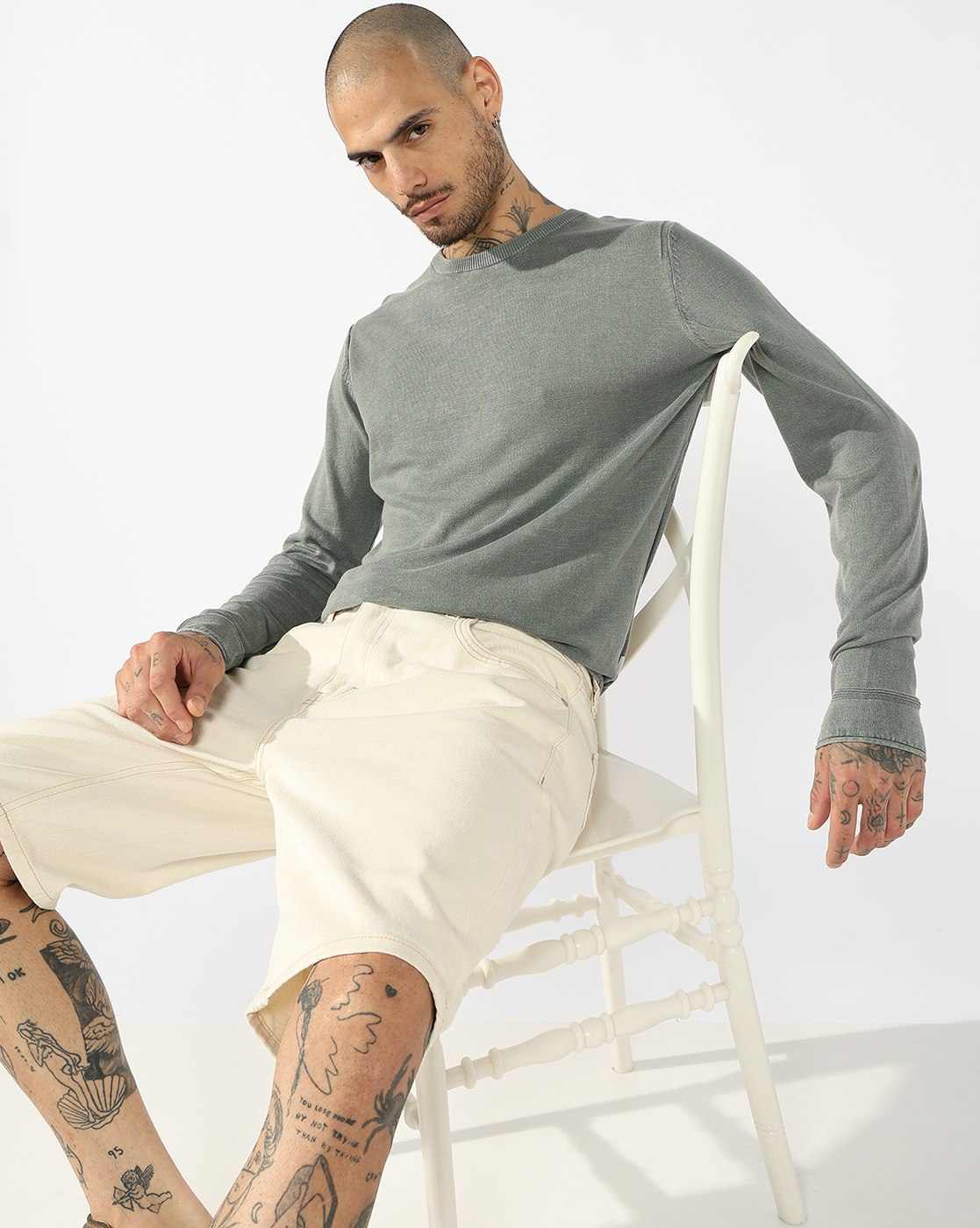 GAS | Long Sleeve Slim fit Crew Neck T- Shirt