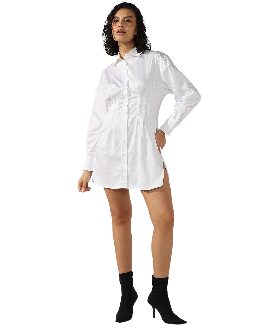 GAS | Tailored Long-Sleeve Regular Fit Shirt Dress