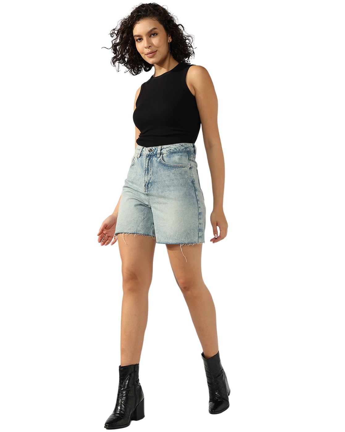 GAS | Mid-Rise Regular Fit Denim Shorts