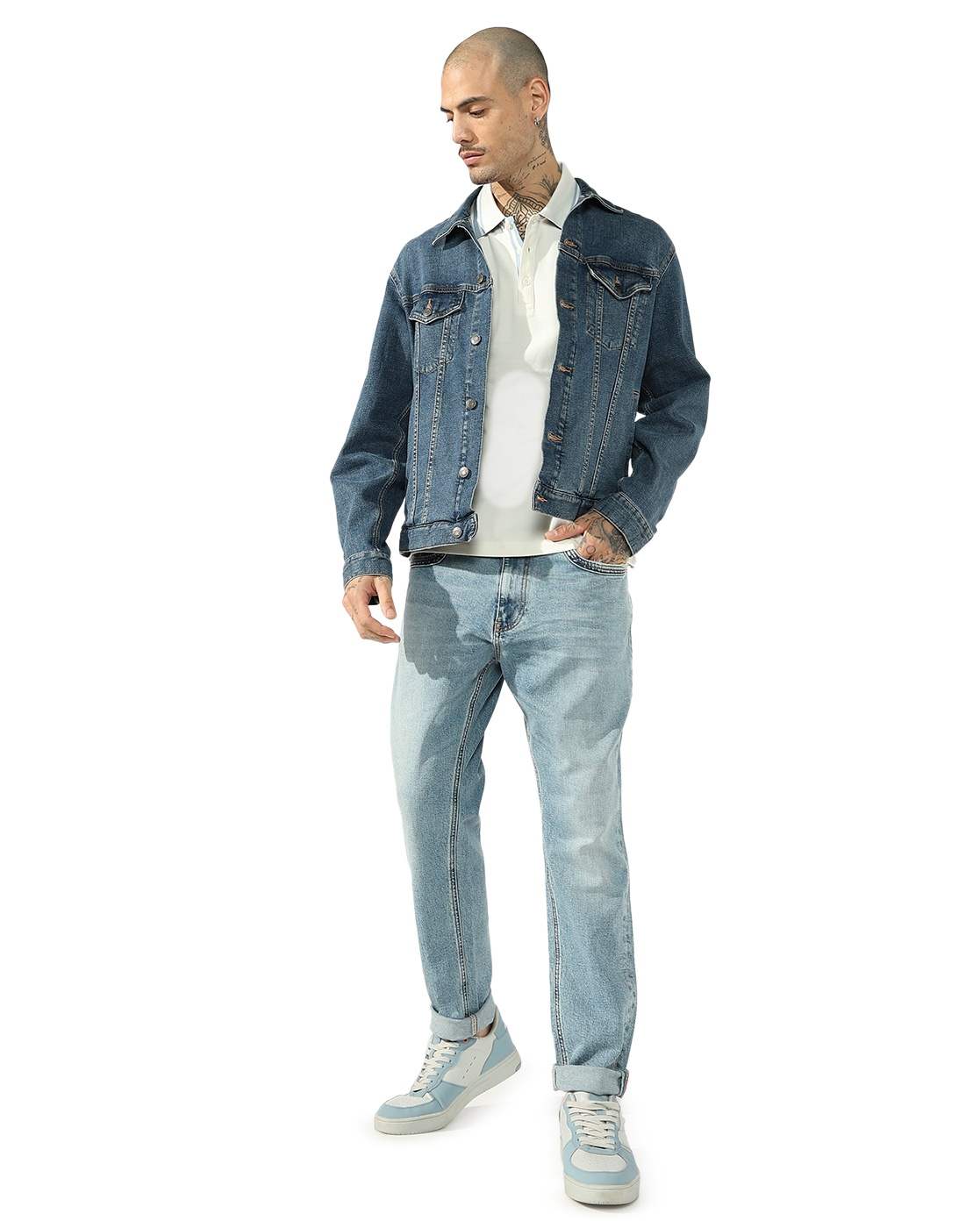 GAS | Men's Light Wash Tapered Fit Jeans