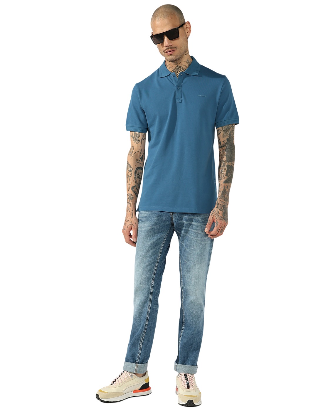 GAS | Men's Light Wash Slim Fit Denim Jeans