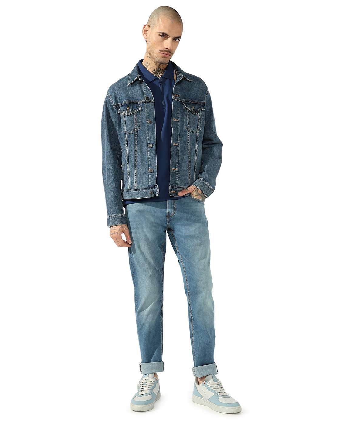 GAS | Mid Rise Light Wash Slim Fit Jeans