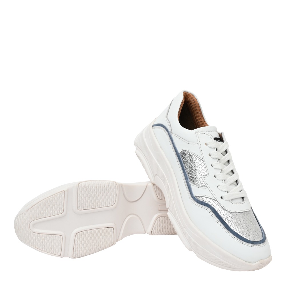 SM-1600 Off White/Silver Sneakers