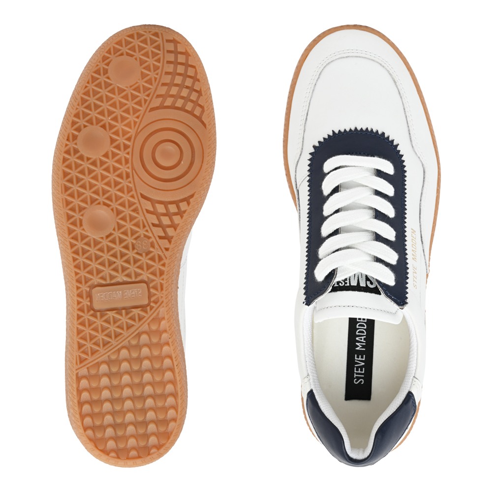 SM-1602 White/Navy Sneakers