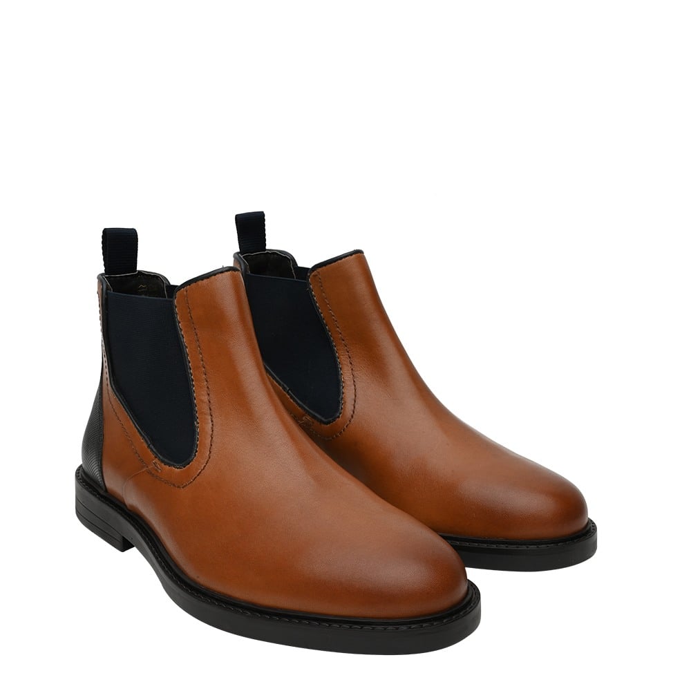 SM-1617 TAN/NAVY BOOT