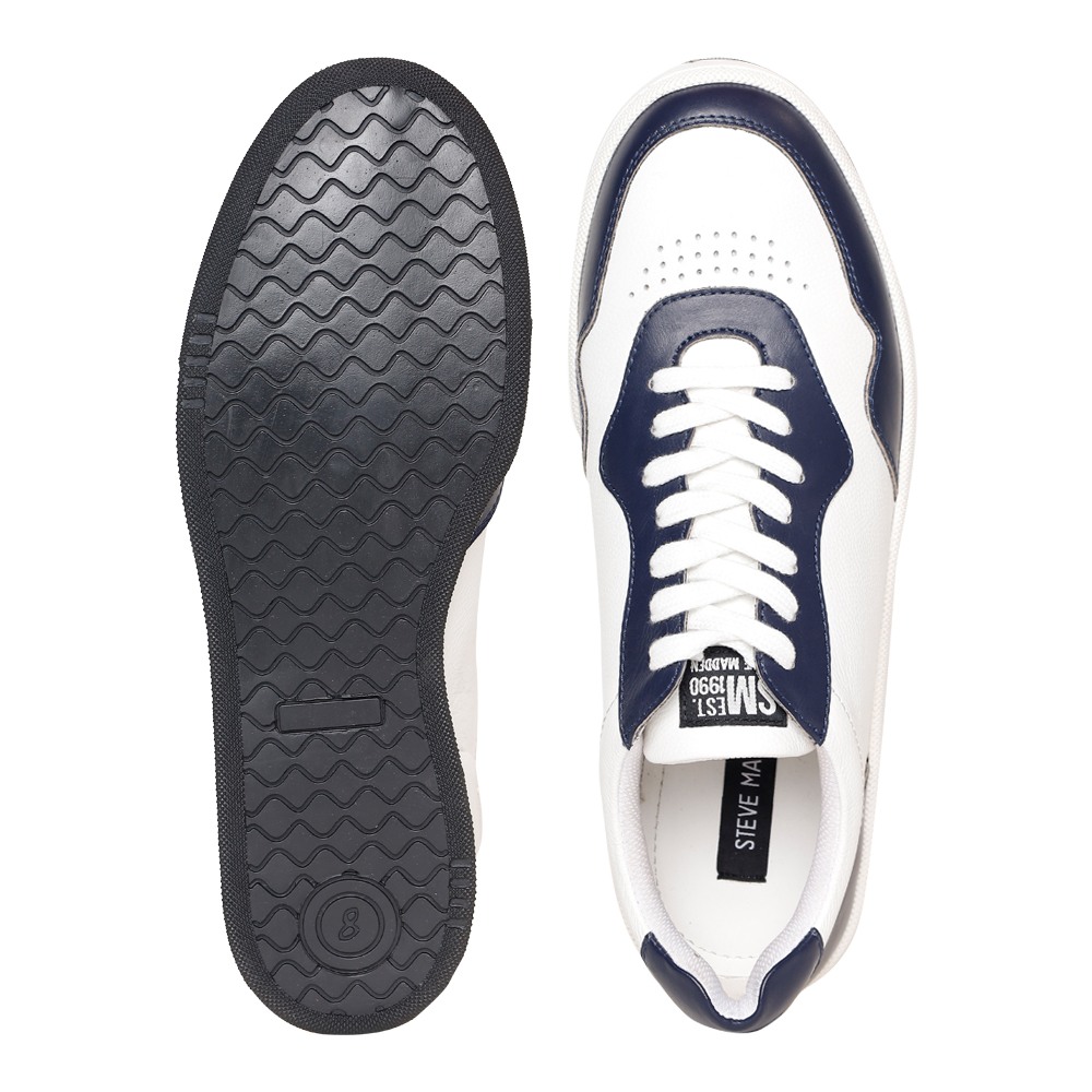 SM-1622 WHITE/NAVY SNEAKER