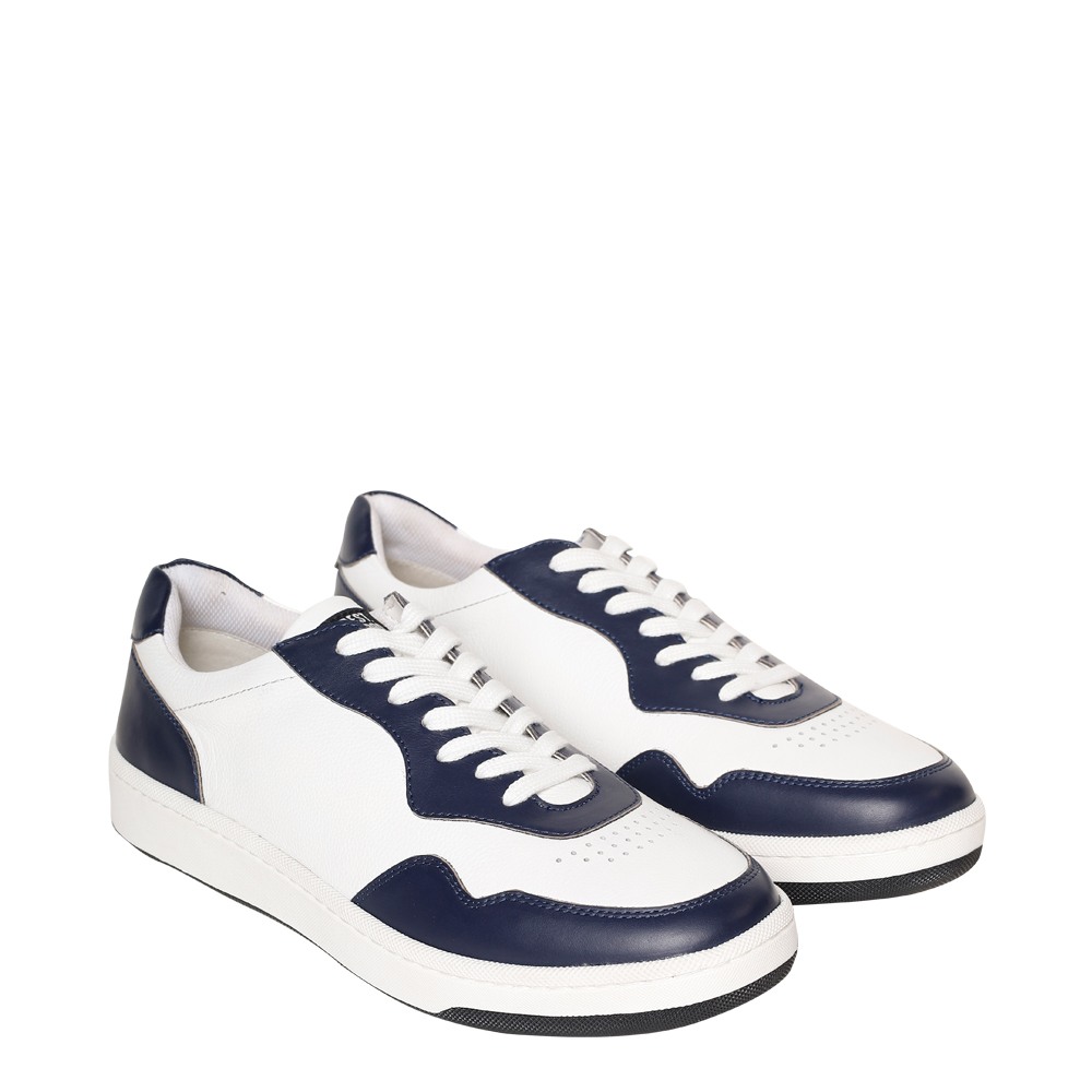 SM-1622 WHITE/NAVY SNEAKER