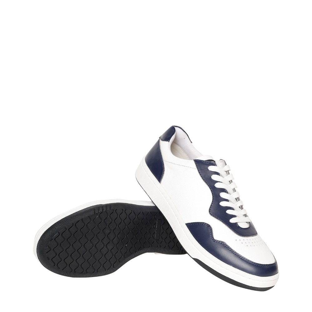 SM-1622 WHITE/NAVY SNEAKER
