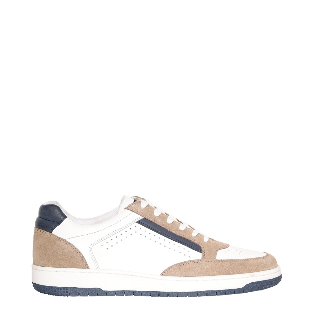 SM-1623 WHITE/BLUE/TAN SNEAKER