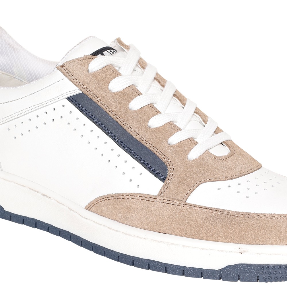 SM-1623 WHITE/BLUE/TAN SNEAKER
