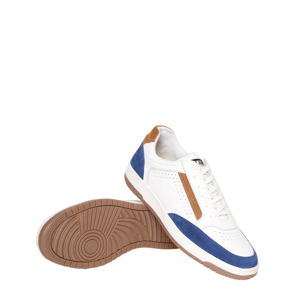 SM-1623 WHITE/NAVY SNEAKER