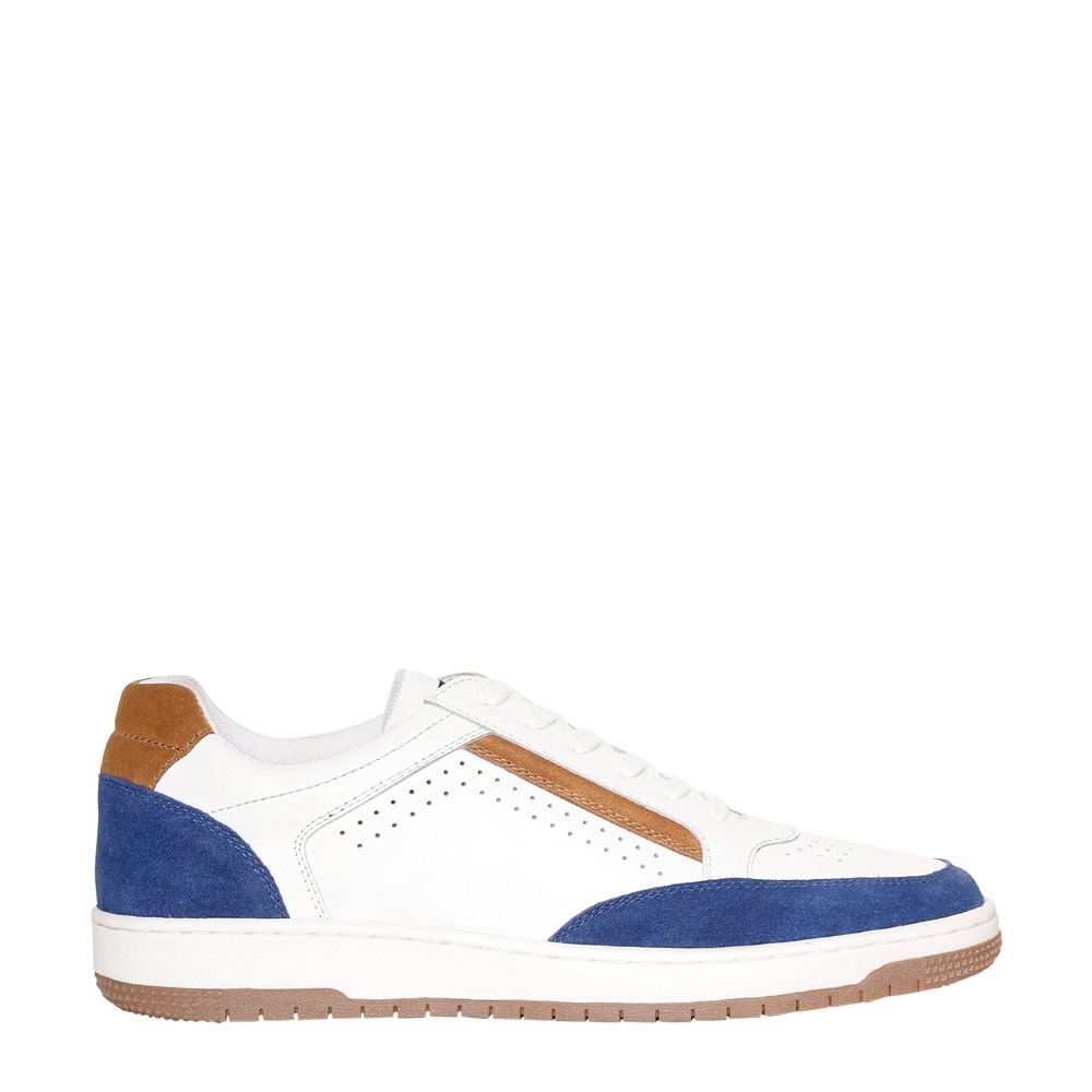 SM-1623 WHITE/NAVY SNEAKER