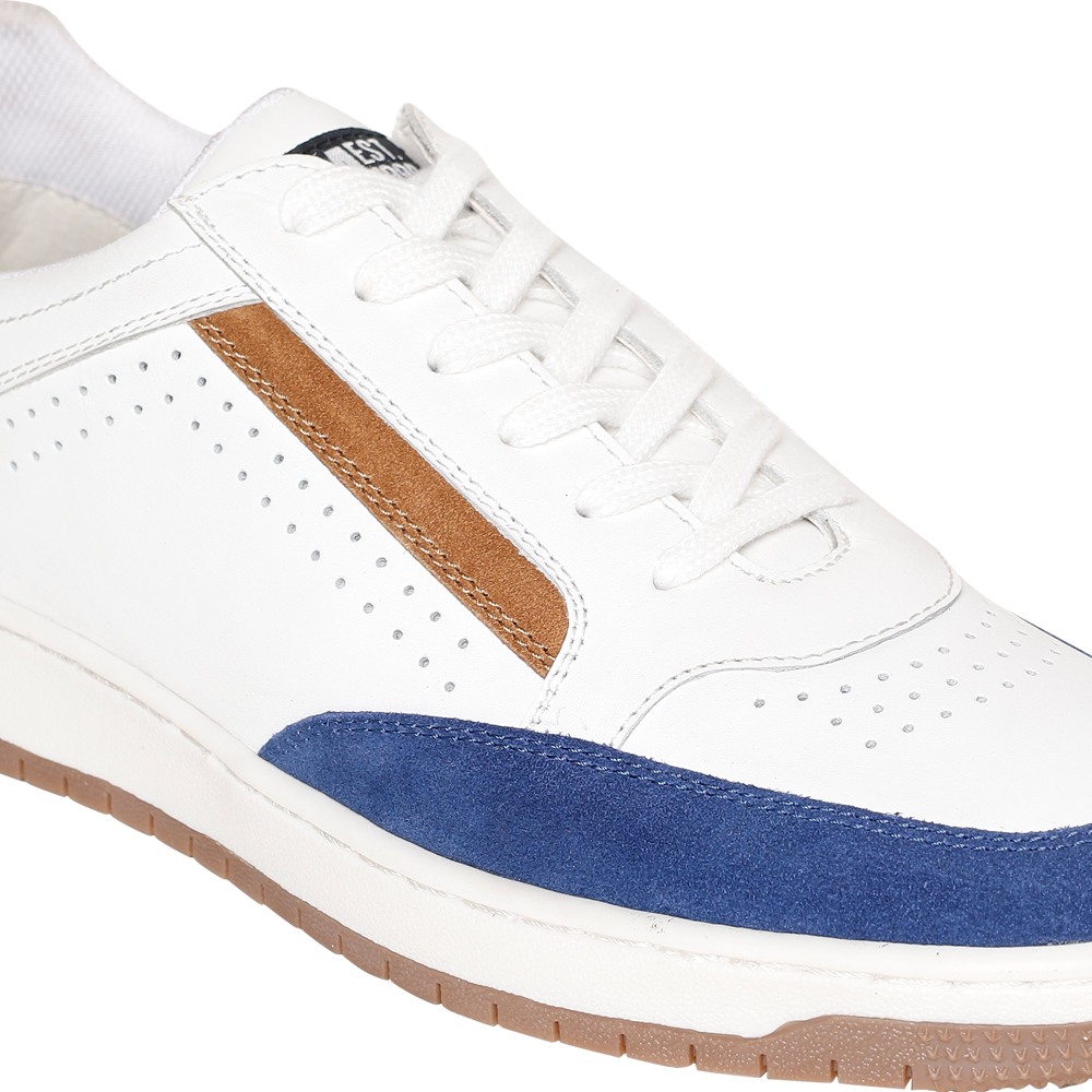 SM-1623 WHITE/NAVY SNEAKER