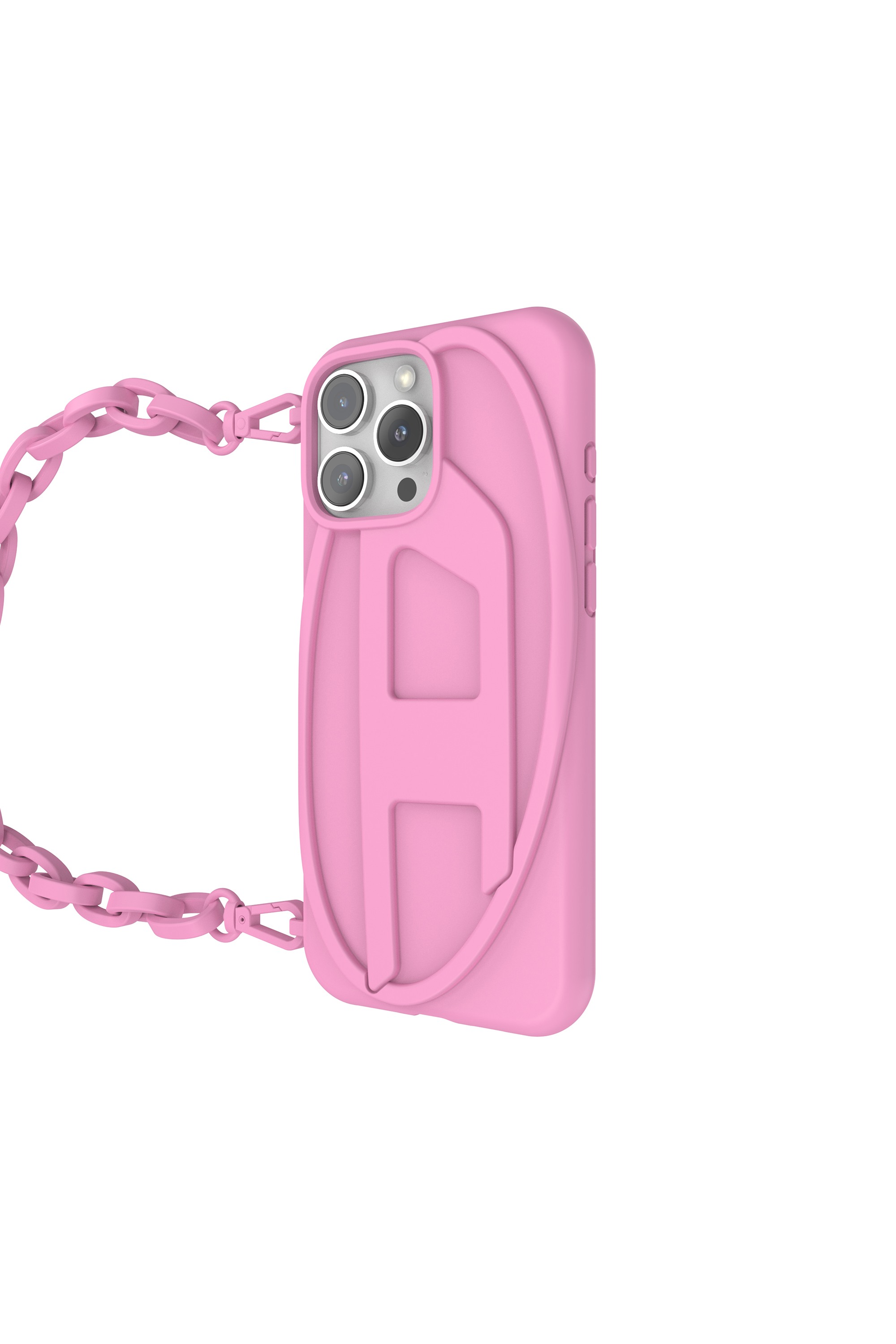 Pink Oval D Chain Case for iP 16 Pro Max