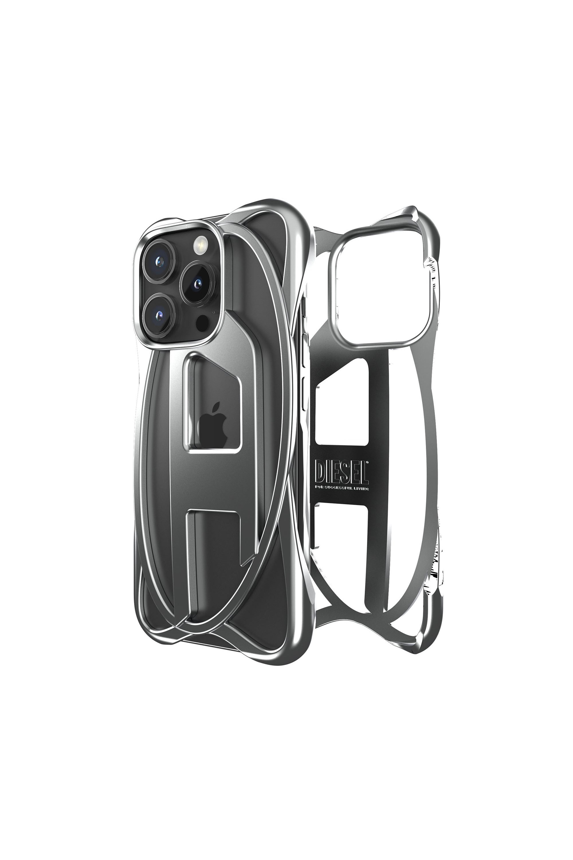 Grey Oval D Frame Case for iP 16 Pro