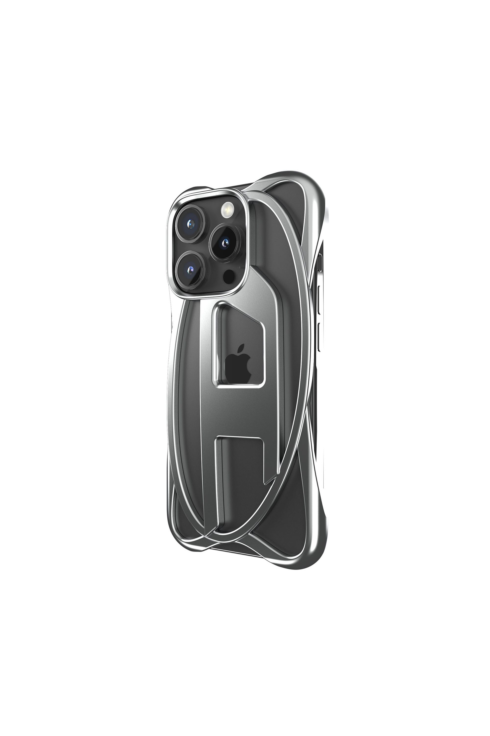 Grey Oval D Frame Case for iP 16 Pro