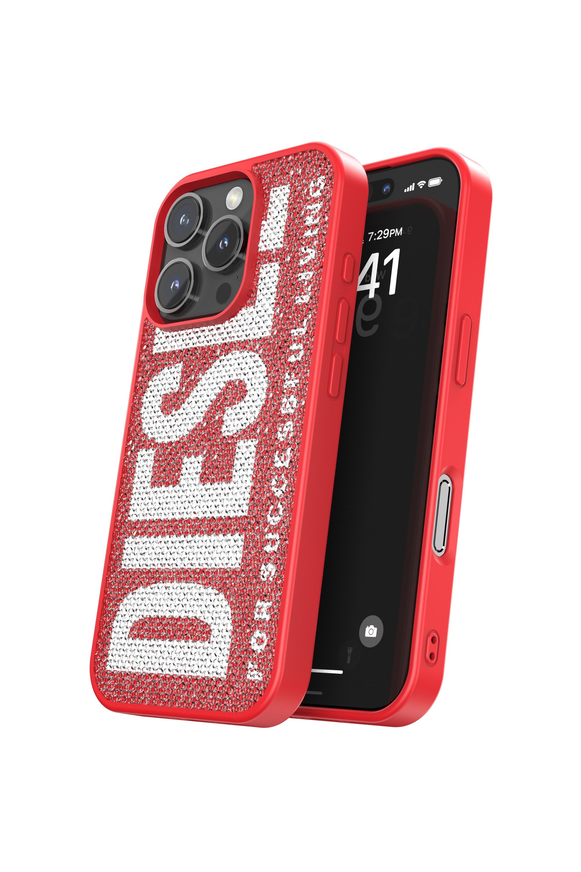Red Swarovski Crystal Case for iP 16 Pro