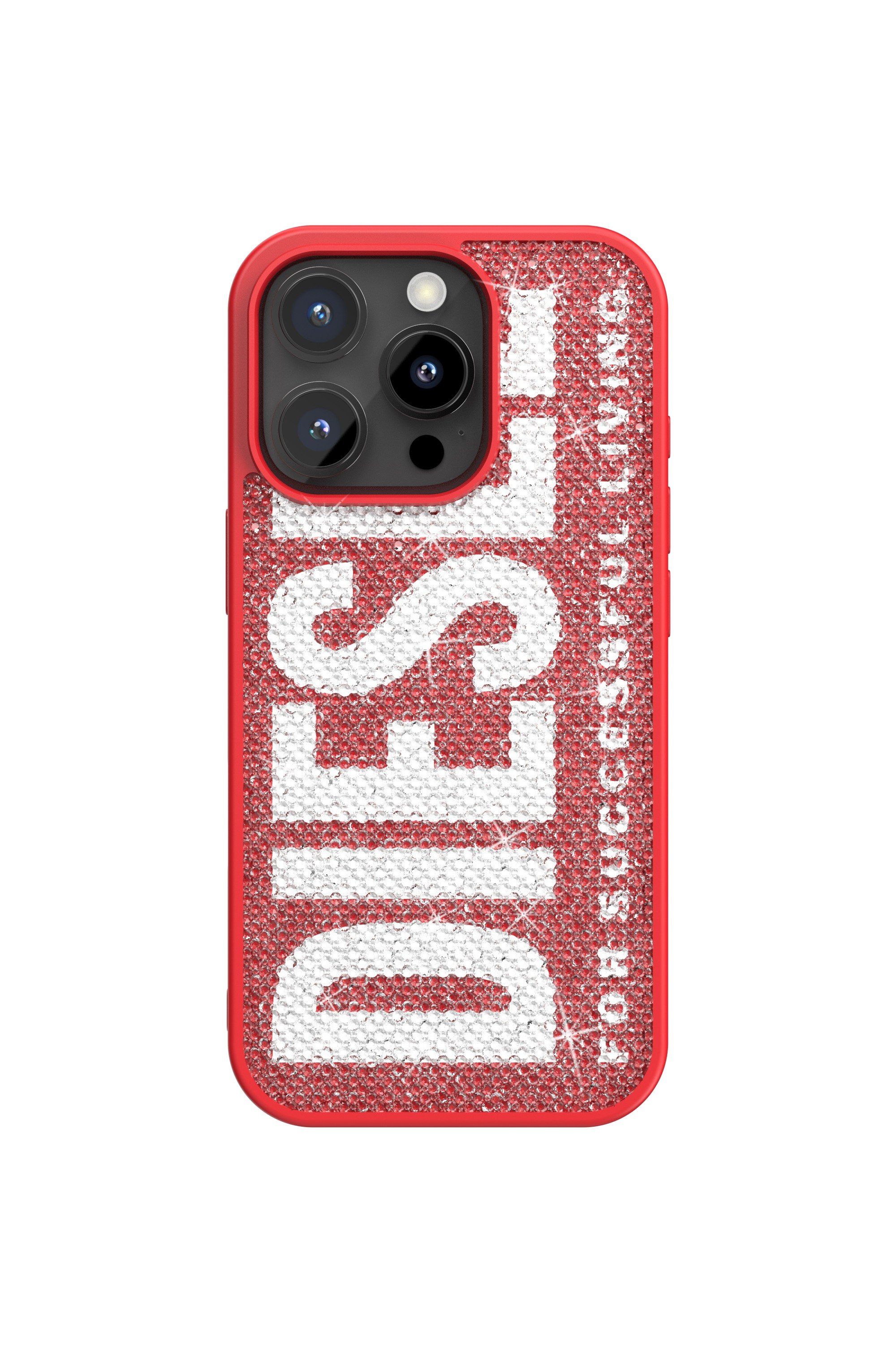Red Swarovski Crystal Case for iP 16 Pro