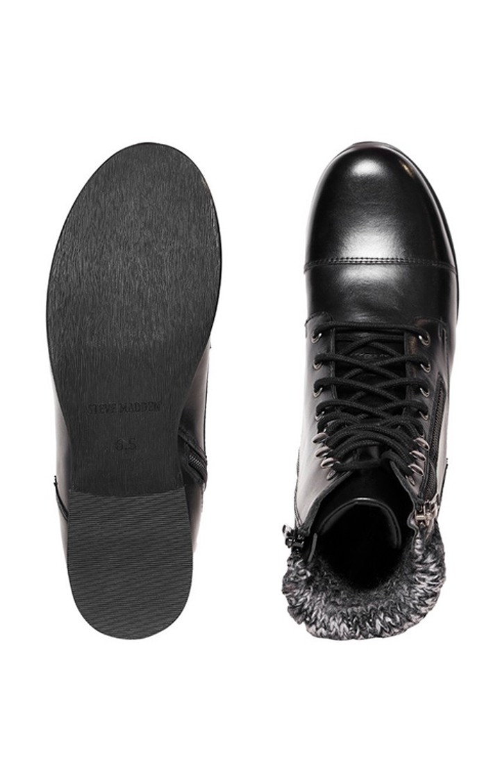 SM-NITRO- 2 BLACK LACE UP BOOTIE