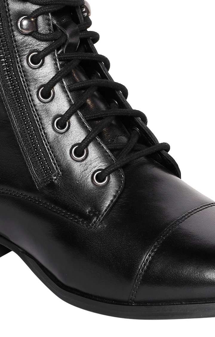 SM-NITRO- 2 BLACK LACE UP BOOTIE