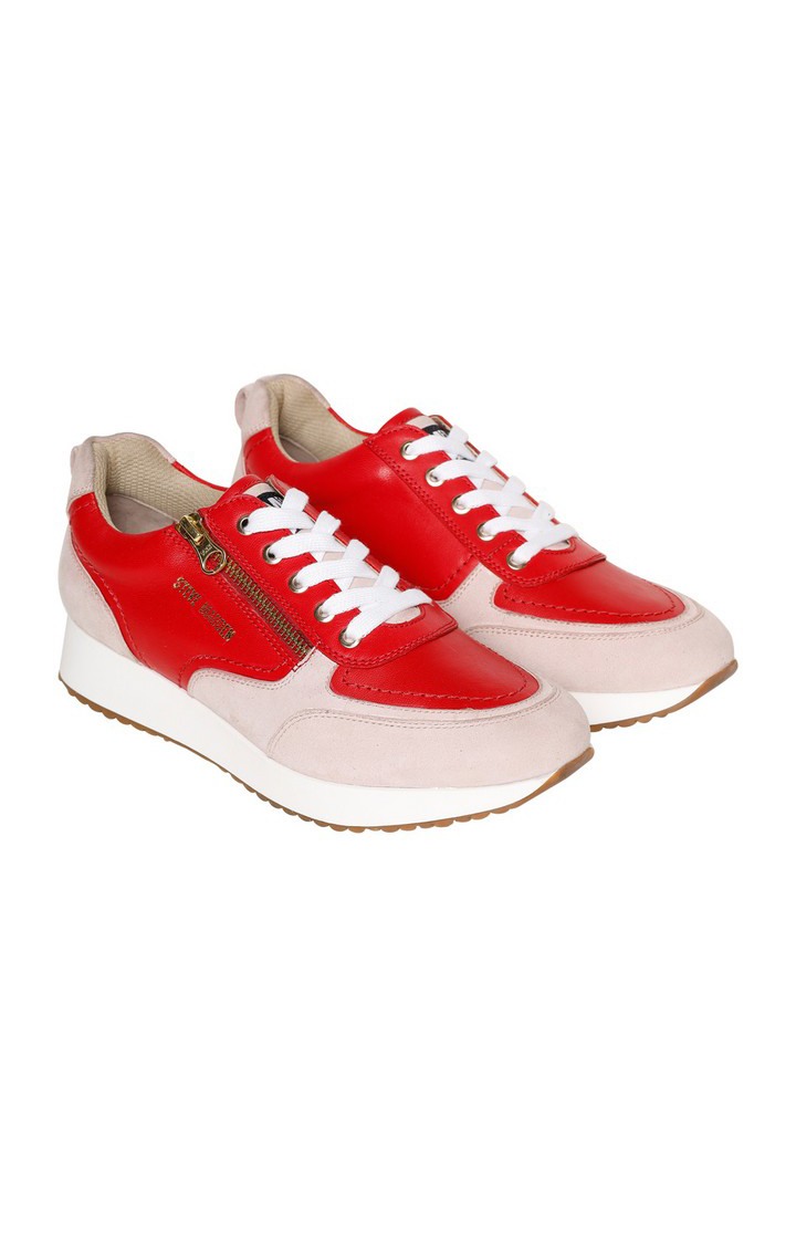 SM-1627 RED/PEACH WHIP SNEAKERS