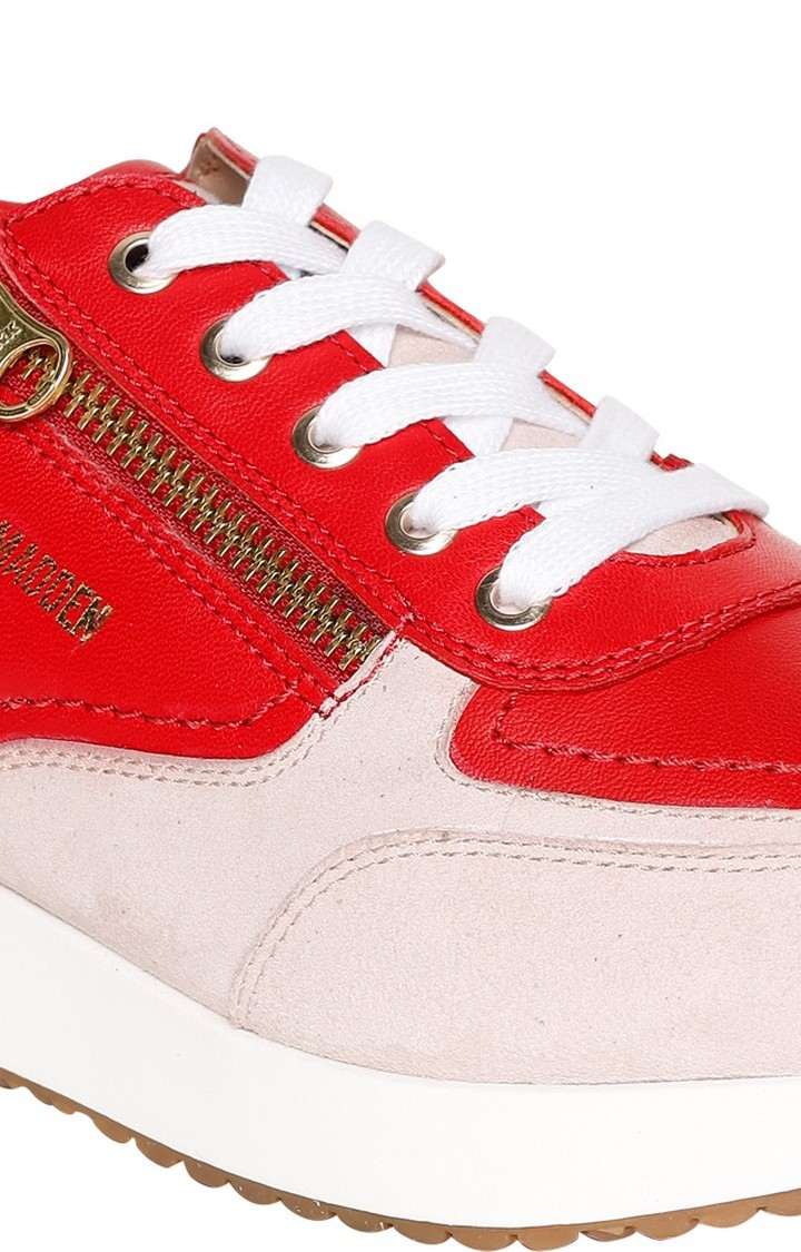 SM-1627 RED/PEACH WHIP SNEAKERS