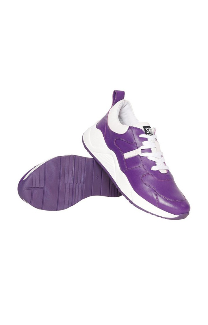 SM-1628 PLUM JAM/WHITE SNEAKERS