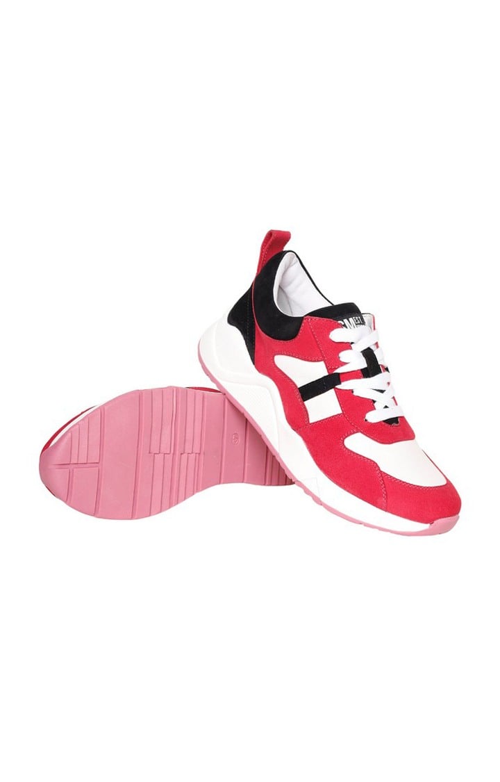 SM-1628 WHITE/VERRY BERRY SNEAKERS