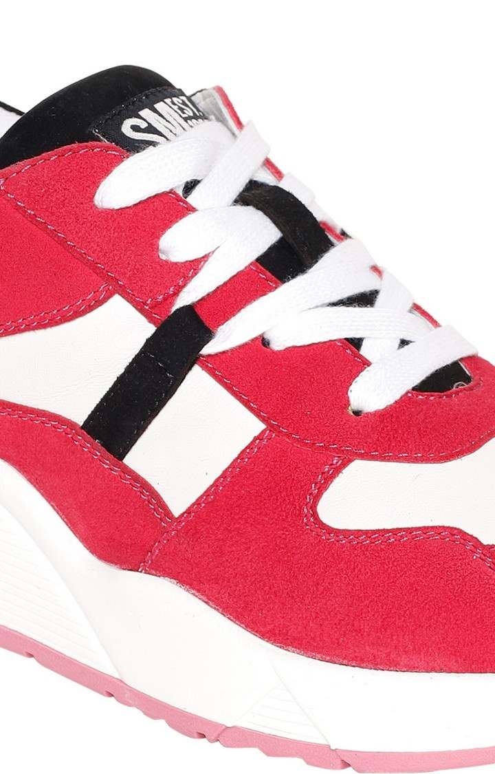 SM-1628 WHITE/VERRY BERRY SNEAKERS