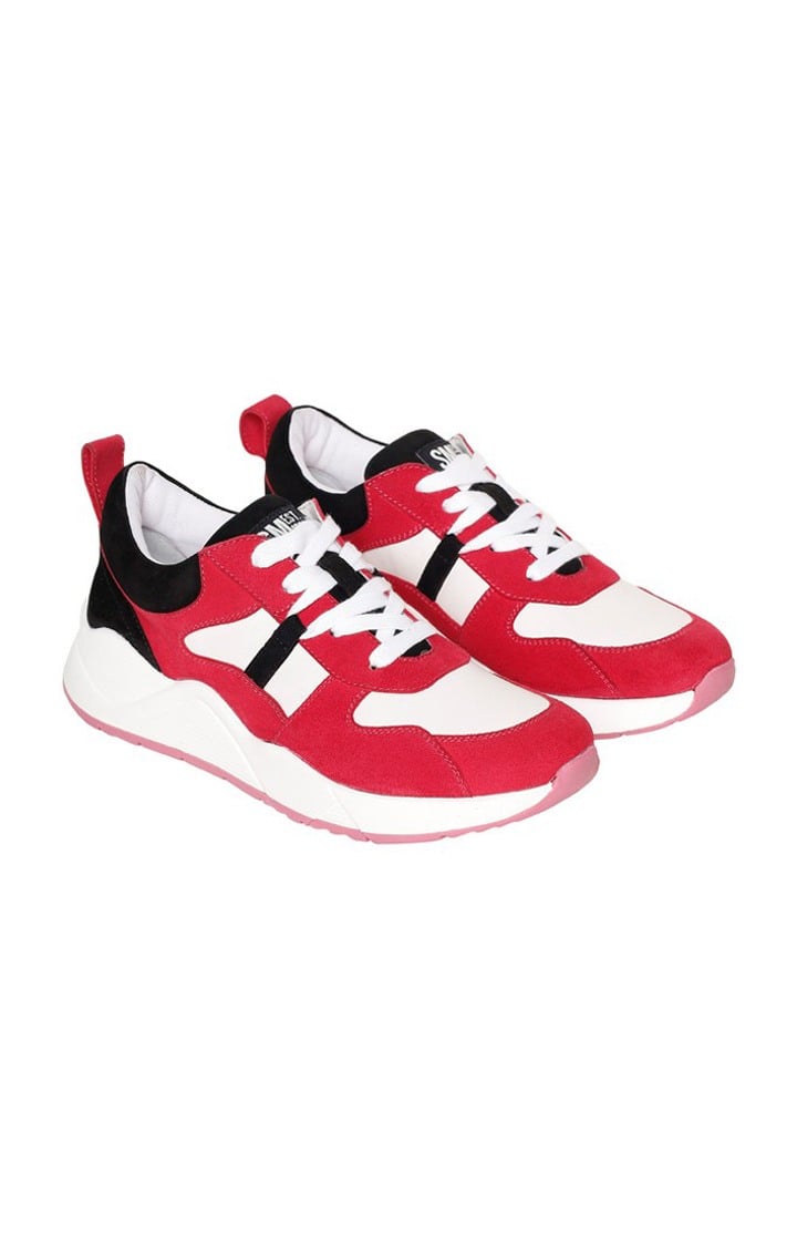 SM-1628 WHITE/VERRY BERRY SNEAKERS