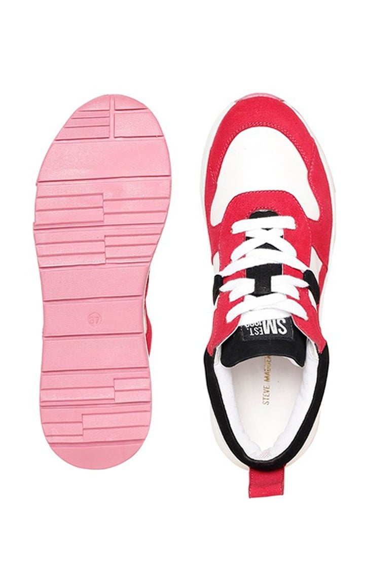 SM-1628 WHITE/VERRY BERRY SNEAKERS
