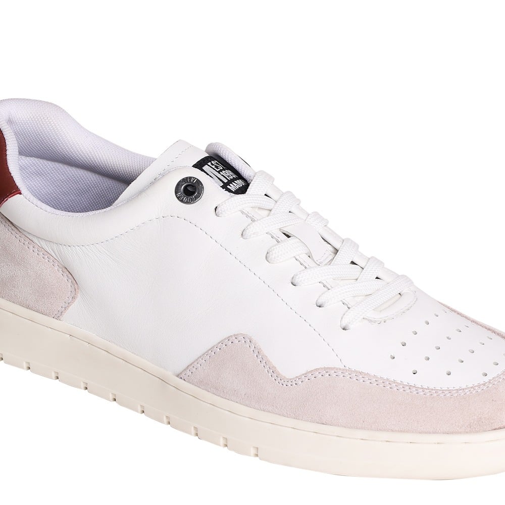SM-1630 White/White/Bordo Sneakers