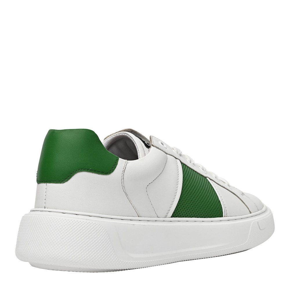 SM-1632 WHITE/GREEN SNEAKER