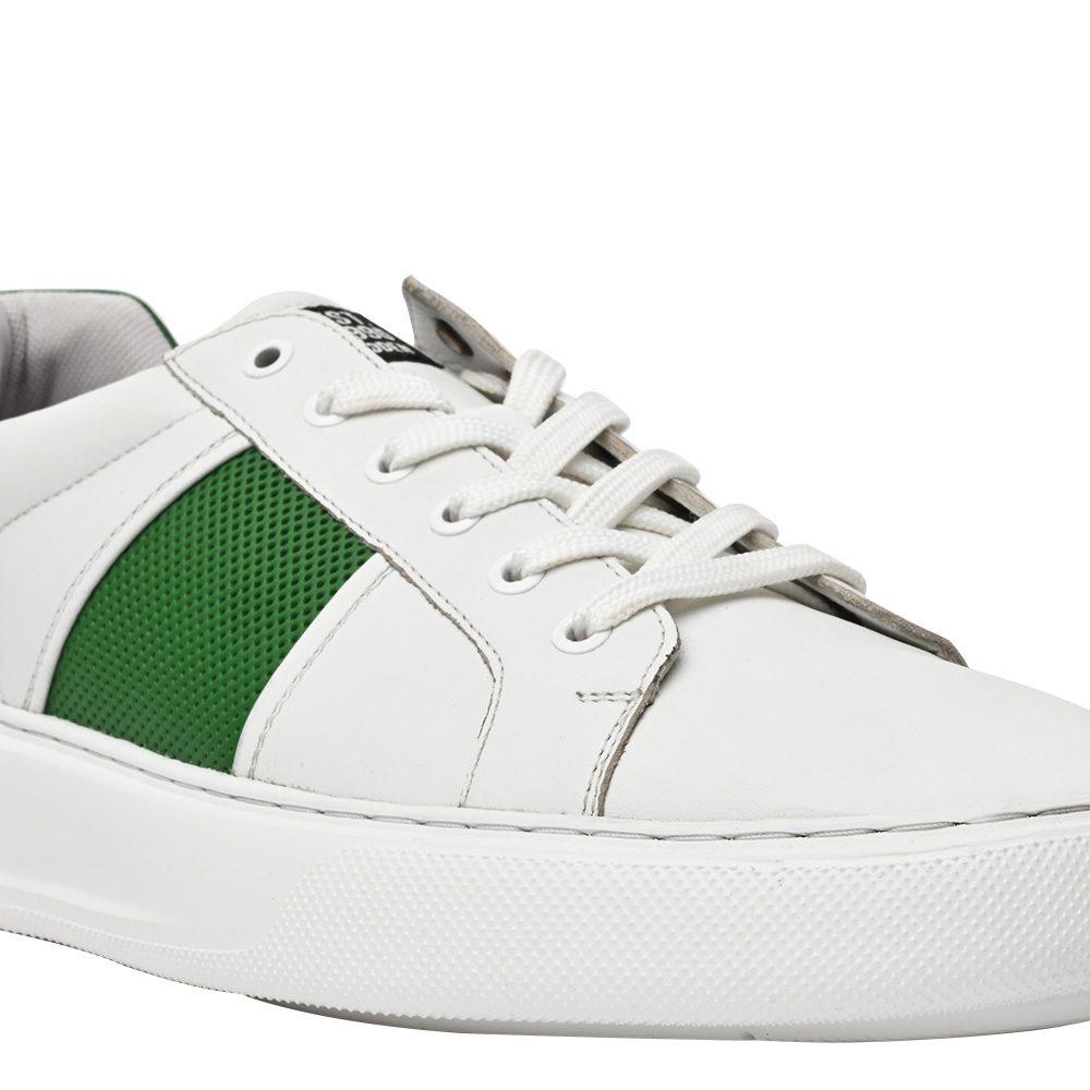SM-1632 WHITE/GREEN SNEAKER