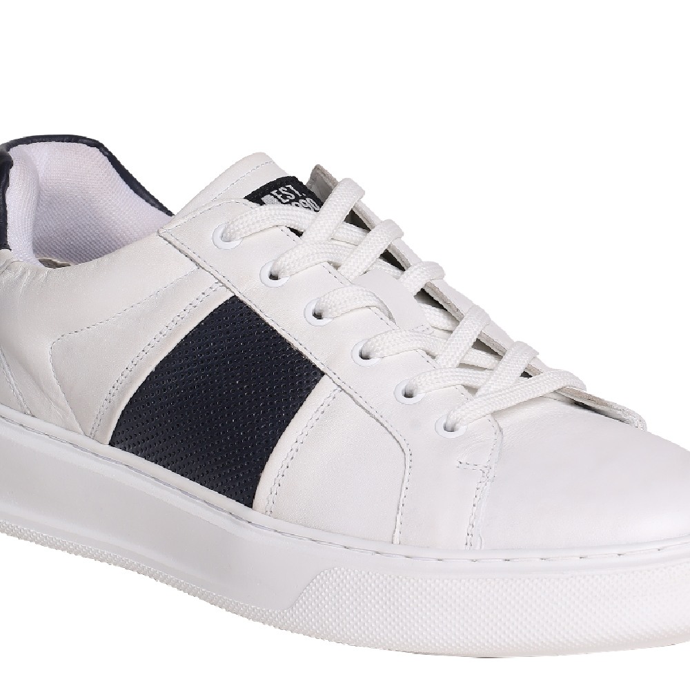 SM-1632 White/Navy Sneakers