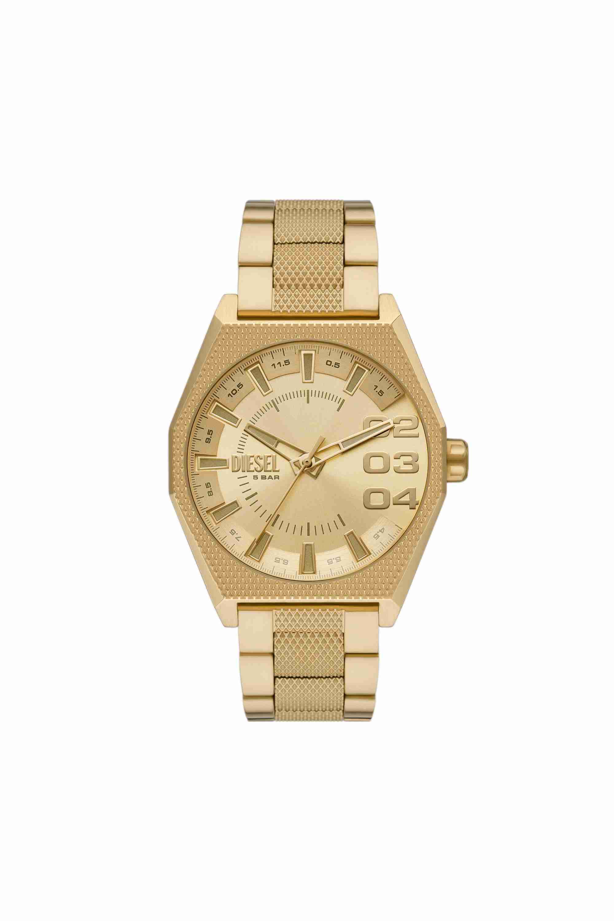 Gold Scraper Stainless Steel Watch