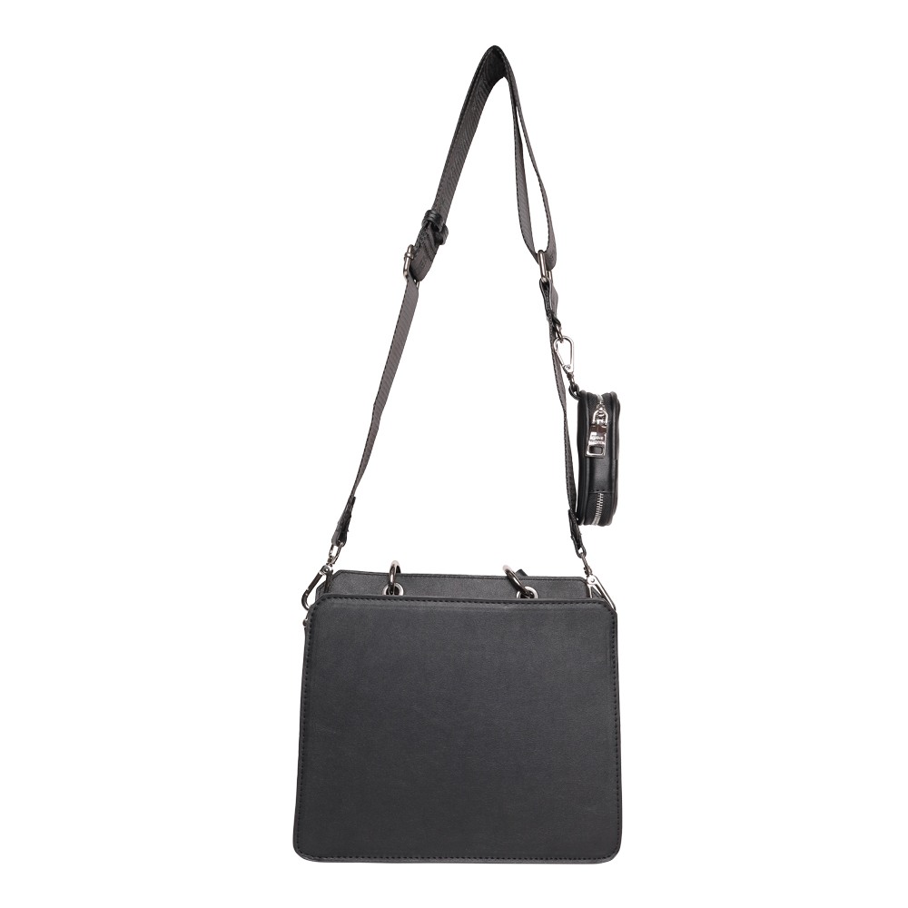 Bevelyn-G Black Satchel