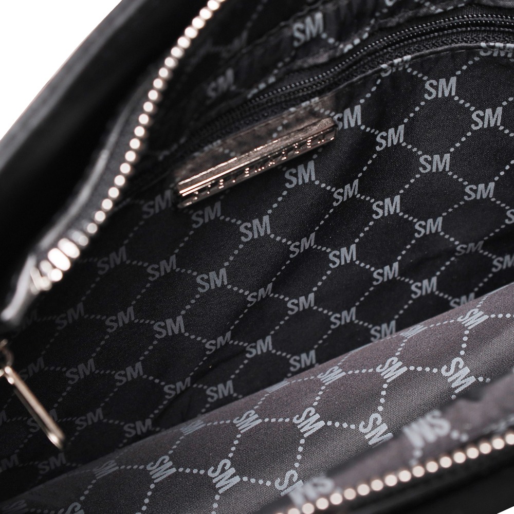 Bevelyn-G Black Satchel