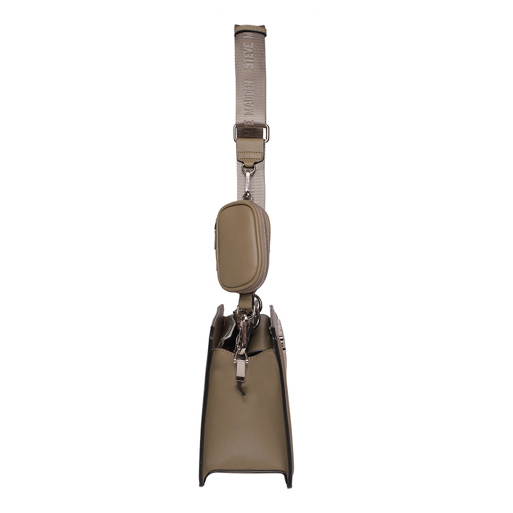Bevelyn-G Olive Satchel