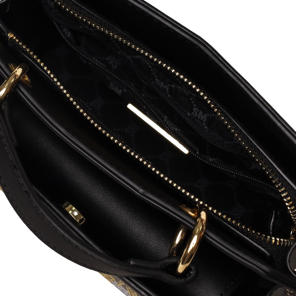 Bevelyn-Rhinestone Multi Satchel