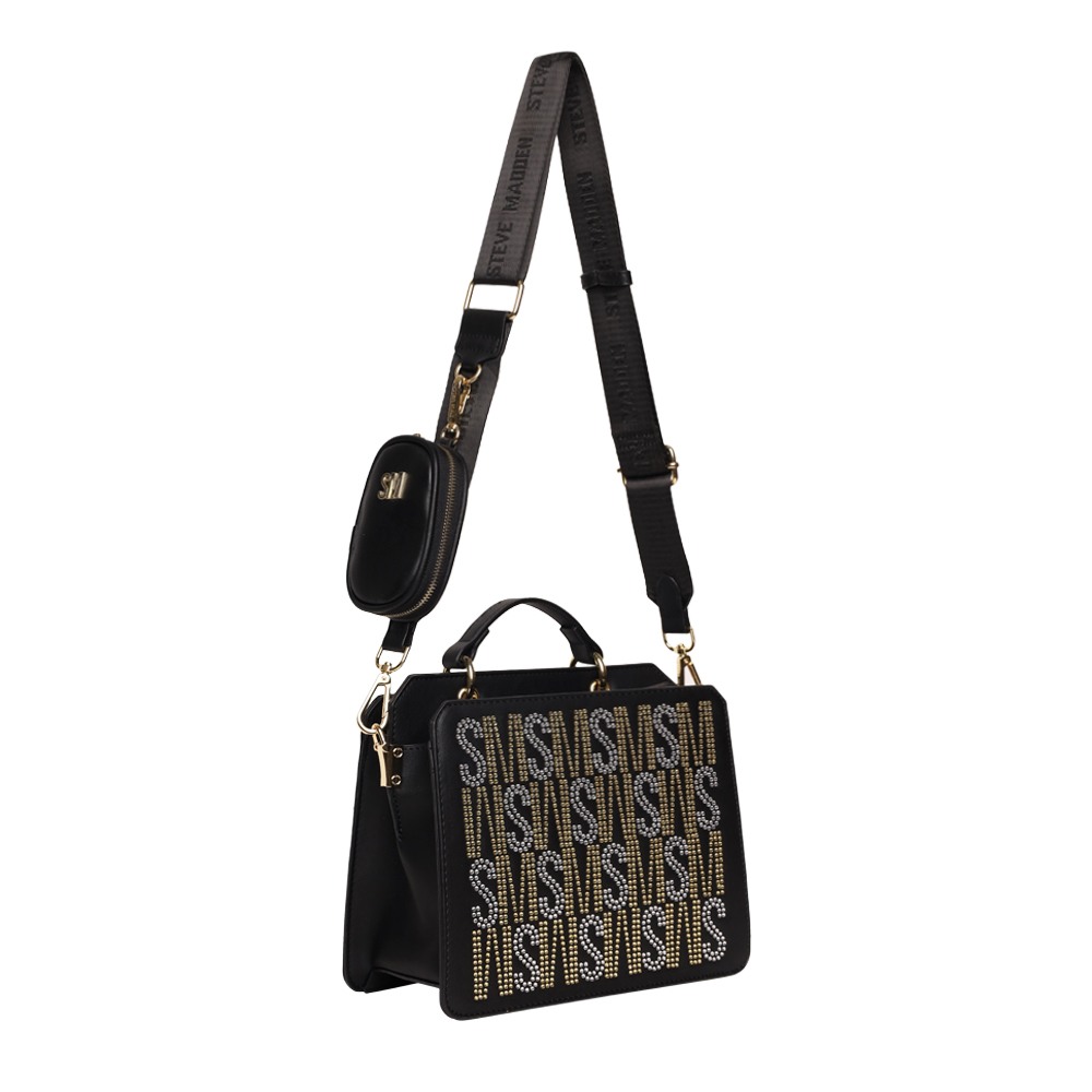 Bevelyn-Rhinestone Multi Satchel