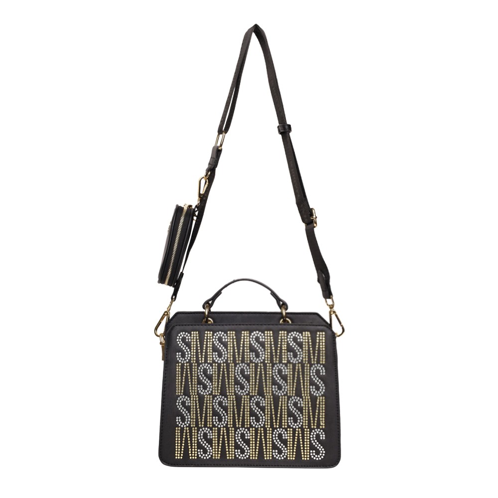 Bevelyn-Rhinestone Multi Satchel