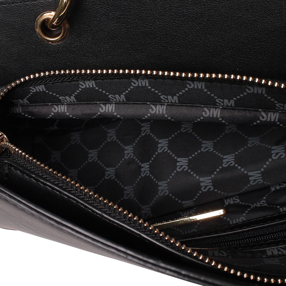 Beviee Black Satchel