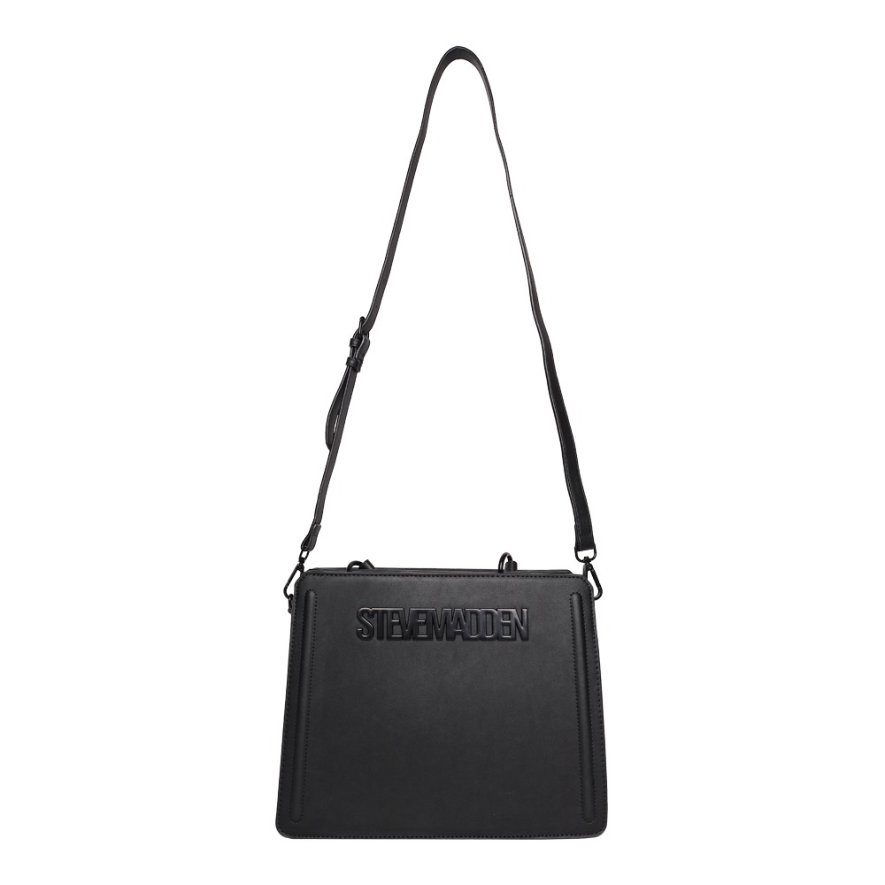 Bevelyn Large Black Satchel